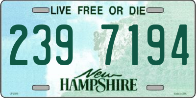 NH license plate 2397194