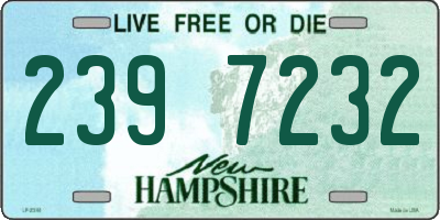 NH license plate 2397232