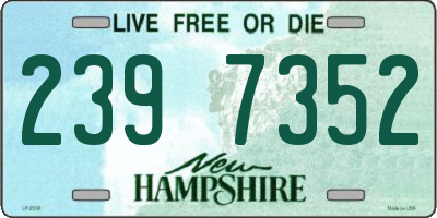 NH license plate 2397352