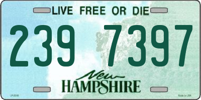 NH license plate 2397397