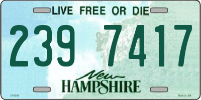 NH license plate 2397417
