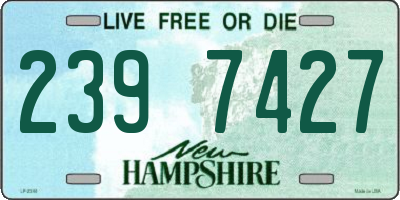 NH license plate 2397427