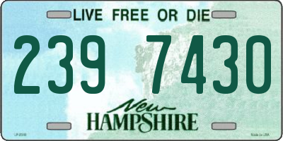 NH license plate 2397430