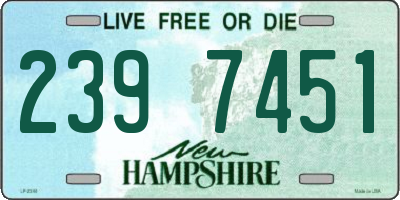 NH license plate 2397451