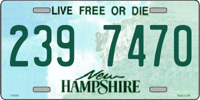 NH license plate 2397470
