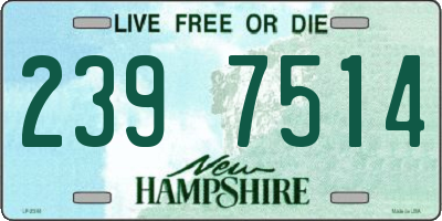 NH license plate 2397514
