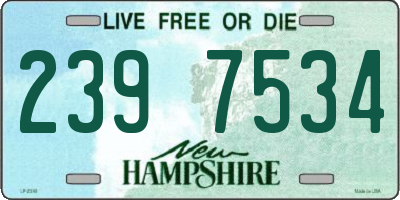NH license plate 2397534