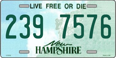 NH license plate 2397576