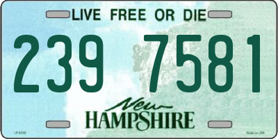 NH license plate 2397581