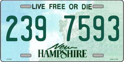 NH license plate 2397593