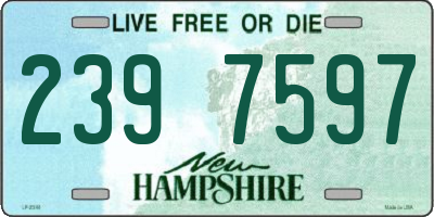 NH license plate 2397597