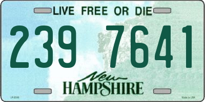 NH license plate 2397641