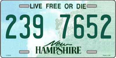 NH license plate 2397652