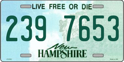 NH license plate 2397653
