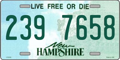 NH license plate 2397658