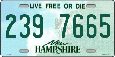 NH license plate 2397665