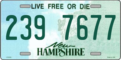 NH license plate 2397677
