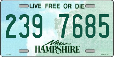 NH license plate 2397685