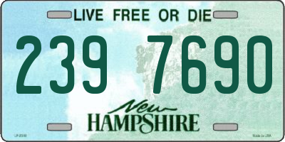 NH license plate 2397690