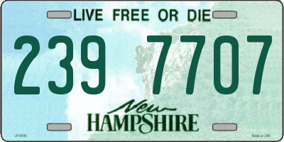 NH license plate 2397707