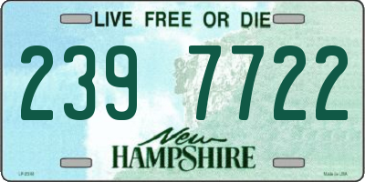 NH license plate 2397722
