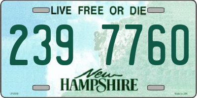 NH license plate 2397760