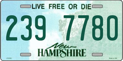 NH license plate 2397780