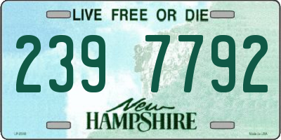 NH license plate 2397792