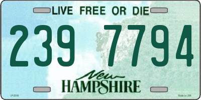 NH license plate 2397794