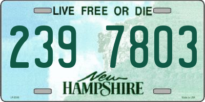 NH license plate 2397803
