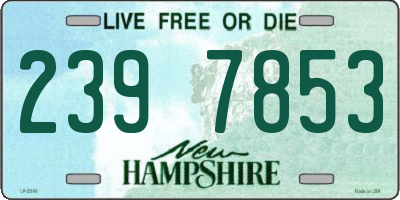 NH license plate 2397853