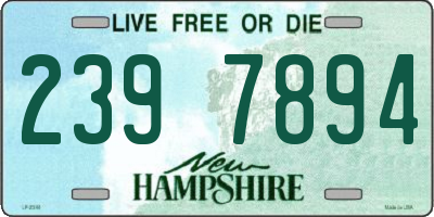 NH license plate 2397894