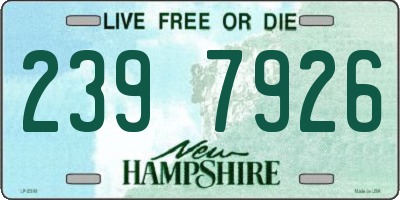 NH license plate 2397926