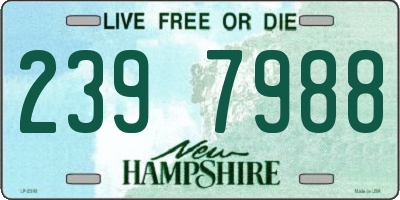 NH license plate 2397988