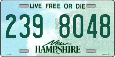 NH license plate 2398048