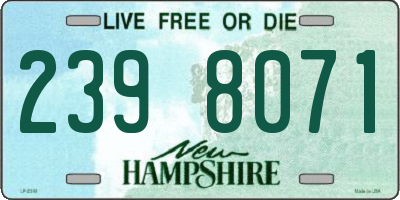 NH license plate 2398071