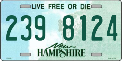 NH license plate 2398124