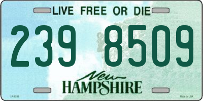 NH license plate 2398509