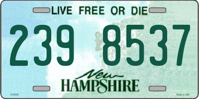 NH license plate 2398537