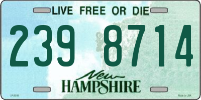 NH license plate 2398714