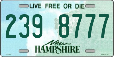 NH license plate 2398777