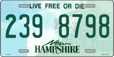 NH license plate 2398798