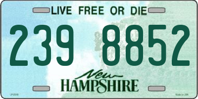 NH license plate 2398852