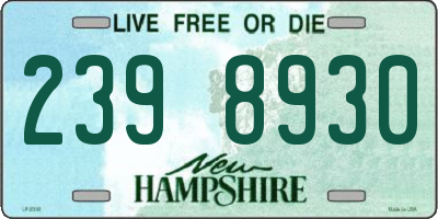 NH license plate 2398930