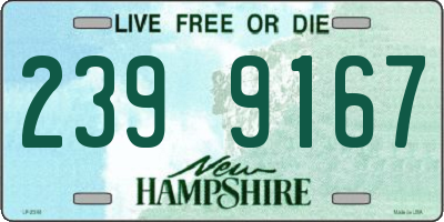 NH license plate 2399167
