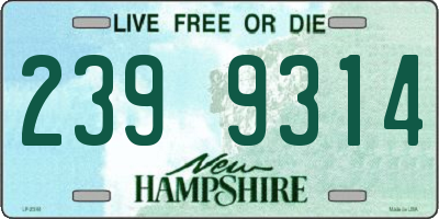 NH license plate 2399314