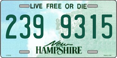 NH license plate 2399315
