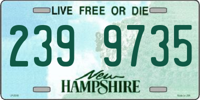 NH license plate 2399735