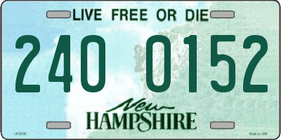 NH license plate 2400152