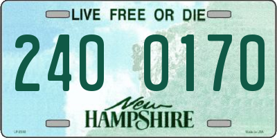 NH license plate 2400170